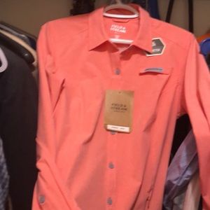 Field and Stream Sz S NWT SPF 50 pink shirt